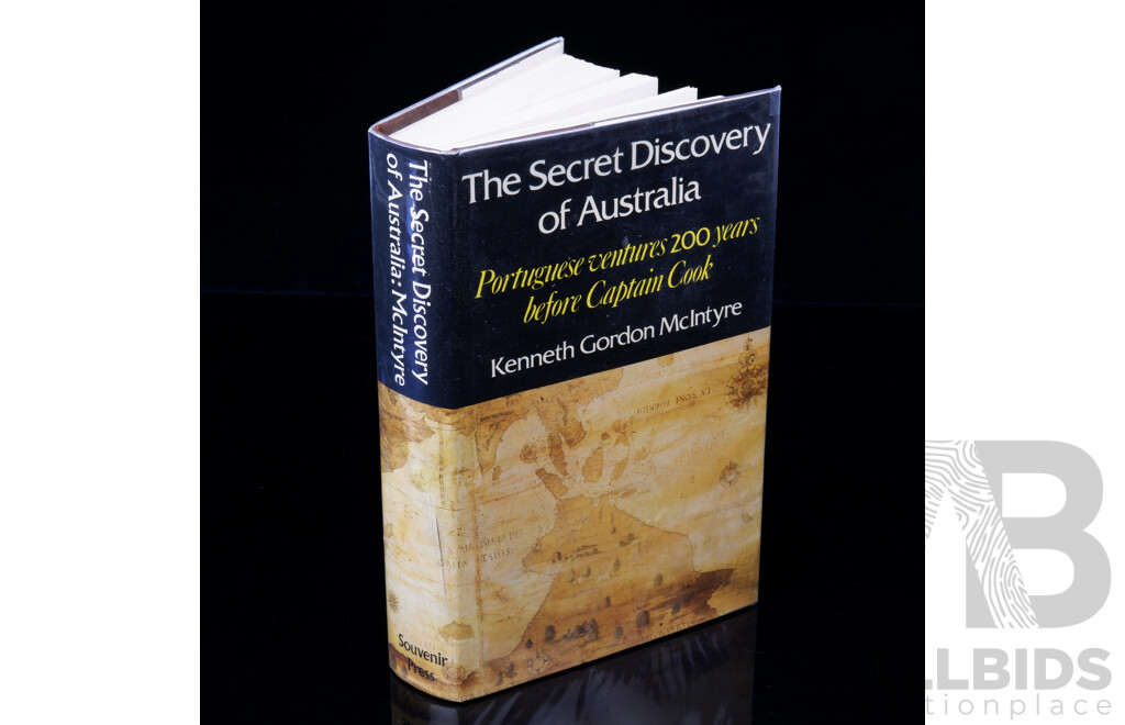 First Edition, the Secret Discovery of Australia, Kenneth Gordon McIntyre, Souvineer Press, 1977, Hardcover with Dust Jacket