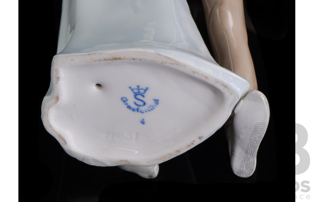 German Graefonthal Porcelain Couples Figure, Marked to Base