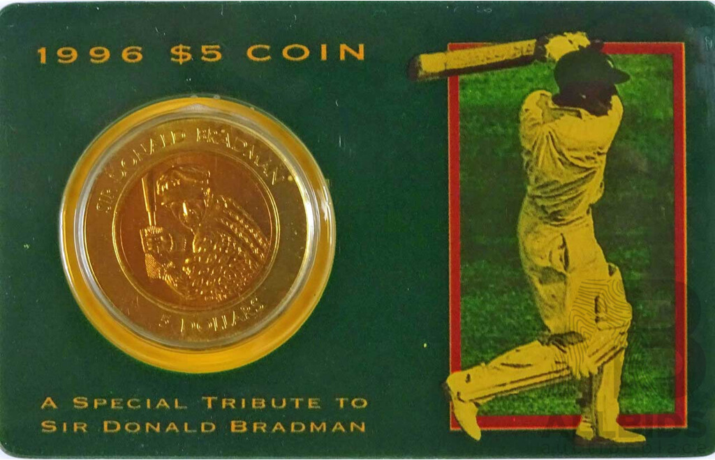 AUSTRALIA RAM $5 1996 Tribute to Sir Donald Bradman