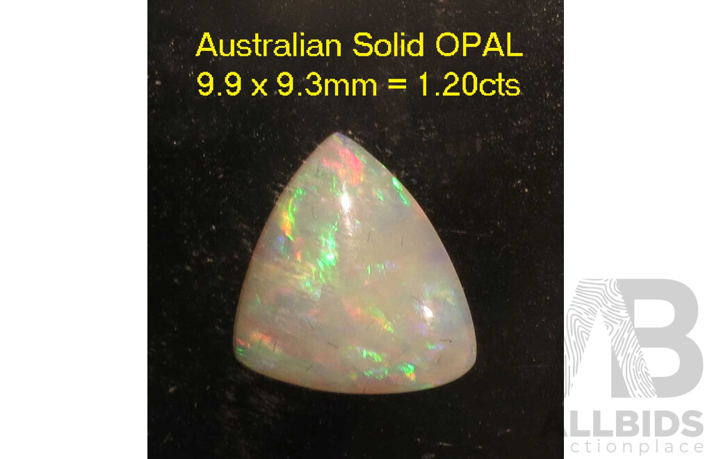 South Australian Solid White OPAL