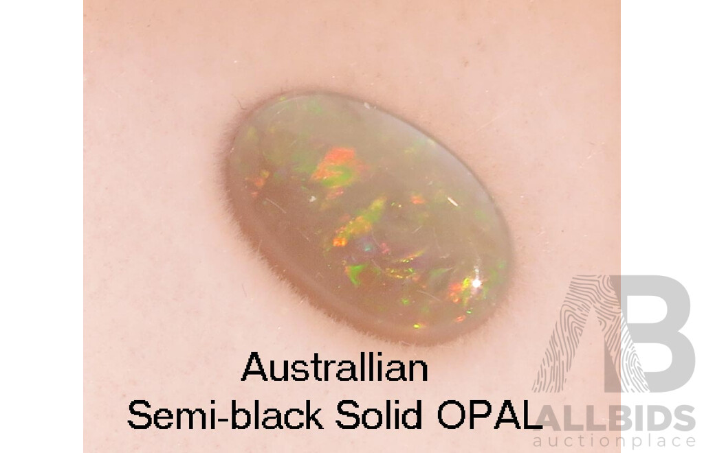 AUSTRALIAN Solid Semi-black OPAL