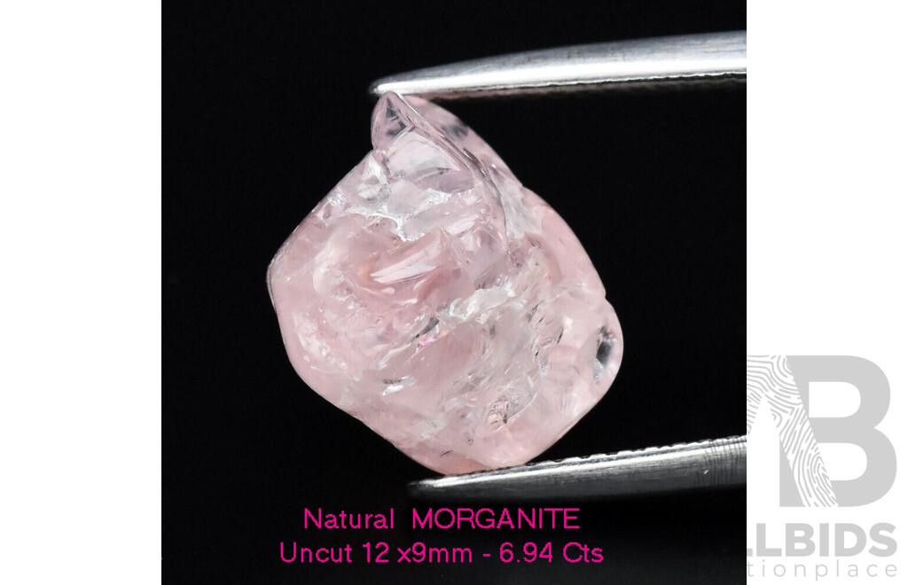 Natural Morganite Crystal - Rough