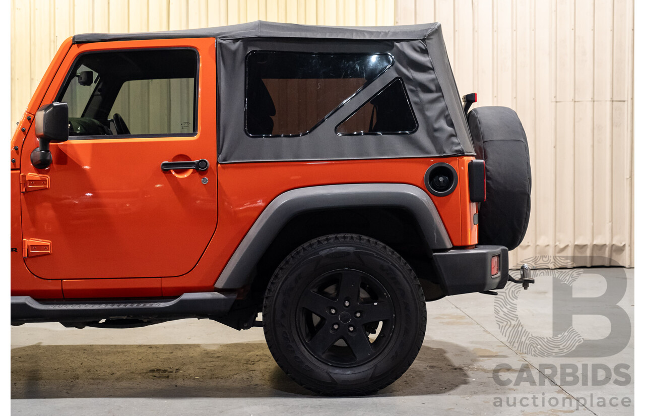 8/2015 Jeep Wrangler Sport (4x4) JK MY15 2d Softtop Orange V6 3.6L