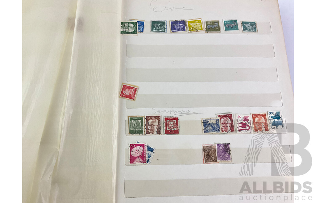 Collection of International Cancelled Stamps Including Australia, United Kingdom, Poland, Turkey, Germany and More
