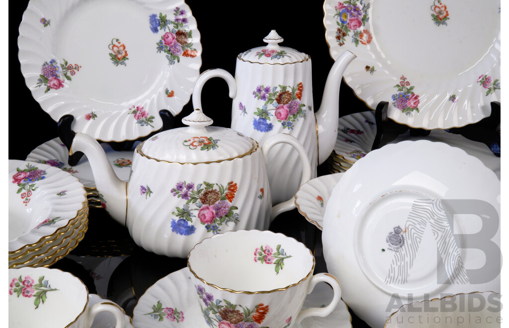 Vintage Minton Porcelain 47 Piece Tea Service