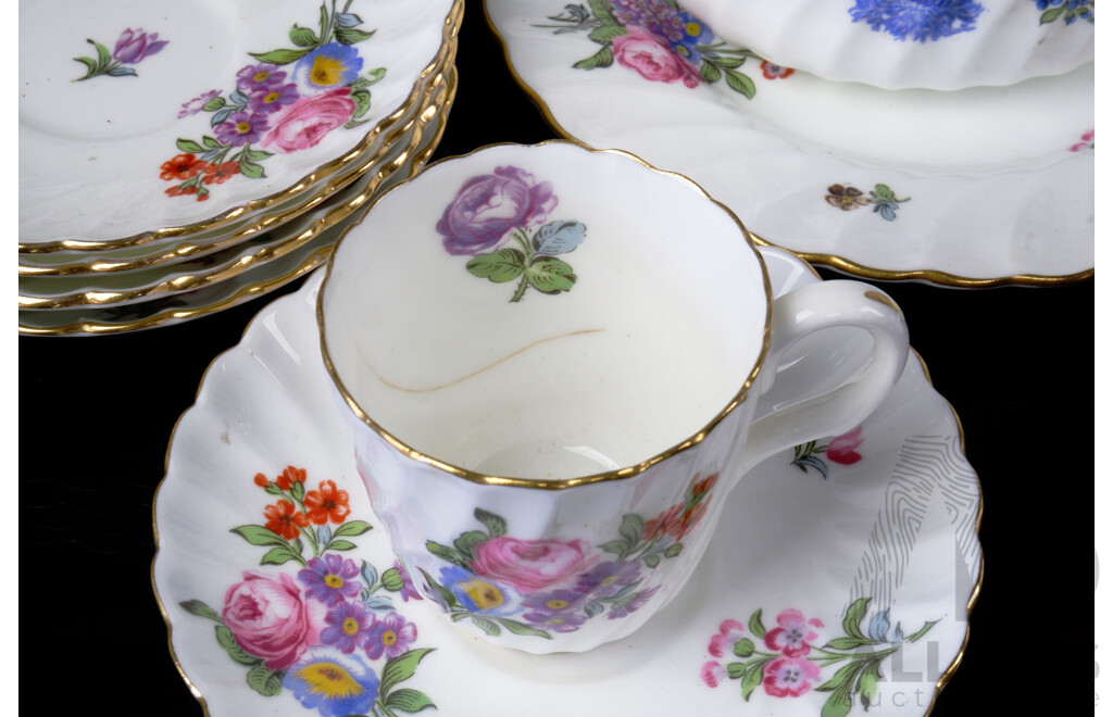 Vintage Minton Porcelain 47 Piece Tea Service