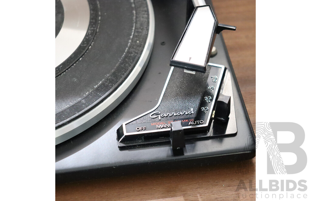 Vintage Gerrard Stereo Ten-Ten Record Player with Inetenal Amplifier