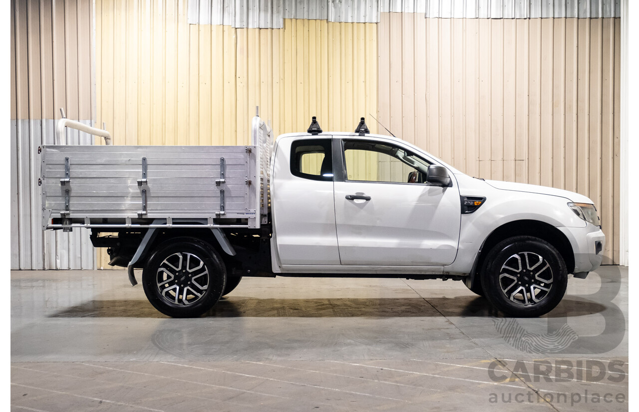 8/2012 Ford Ranger XL 2.2 Hi-Rider (4x2) PX Super C/Chas White Turbo Diesel 2.2L - Hydraulic Tipper Tray