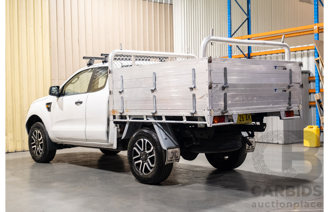 8/2012 Ford Ranger XL 2.2 Hi-Rider (4x2) PX Super C/Chas White Turbo Diesel 2.2L - Hydraulic Tipper Tray