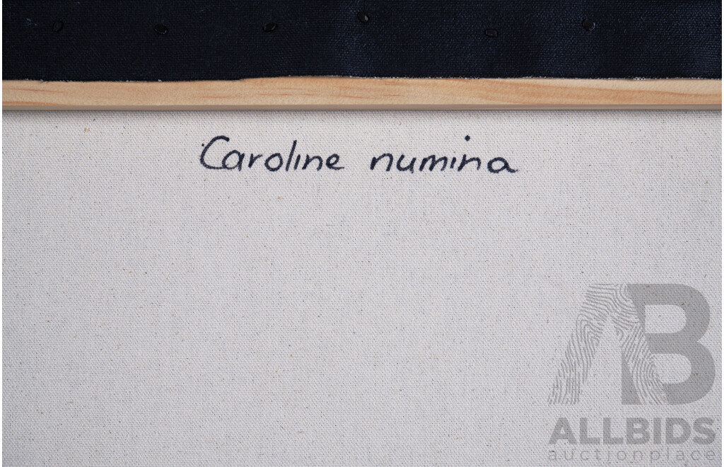 Caroline Numina (Born 1971, Anmatyerre Language Group), Bush Medicine Leaves, Acrylic on Canvas