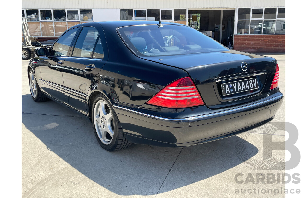 12/2003 Mercedes-Benz S430  W220 4d Sedan Black 4.3L