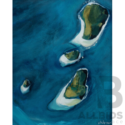 John Waldron, North Barnard Islands, Oil on Canvas