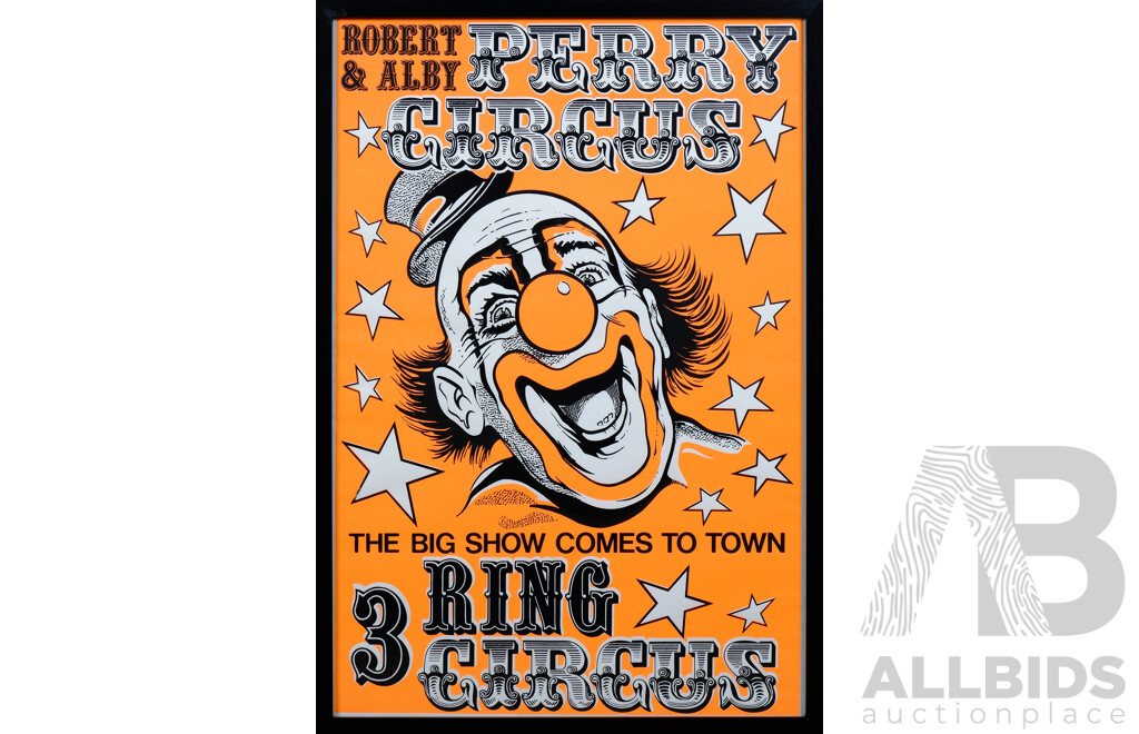 Framed Robert & Albert Perry Circus Poster