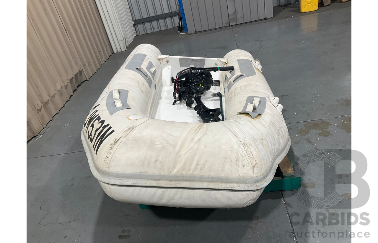 Tiger Marine Tender Boat with 3.5hp 4 Stroke Mercury Outboard Motor