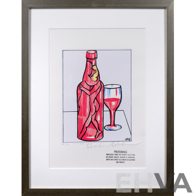 Charles Blackman (1928-2018), Wine Lovers 1978, Hand-Finished Screenprint