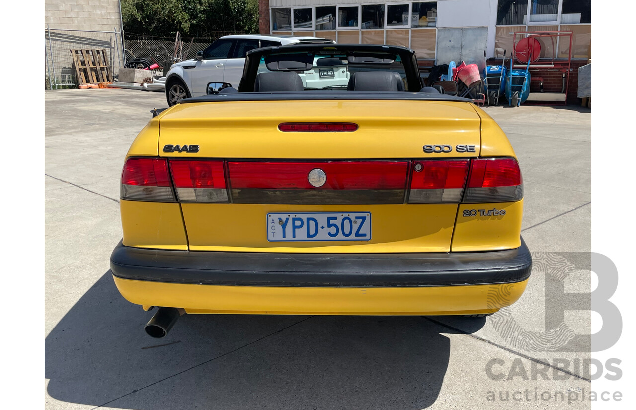 3/1998 Saab 900 SE 2.0T  2d Convertible Yellow 2.0L