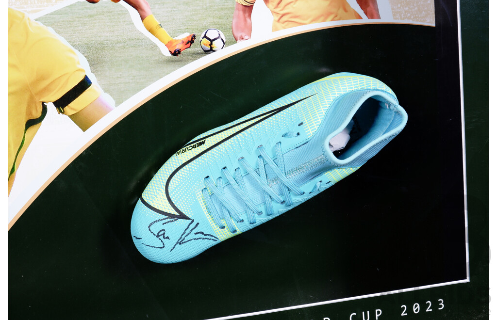 Sam Kerr Nike Boot - Signed and Framed