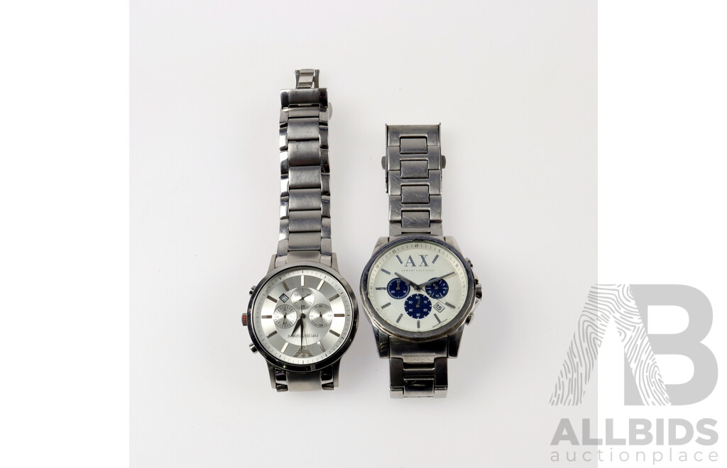 Emporio Armani Watch AR-2432 & Armani Exchange Watch AX2500