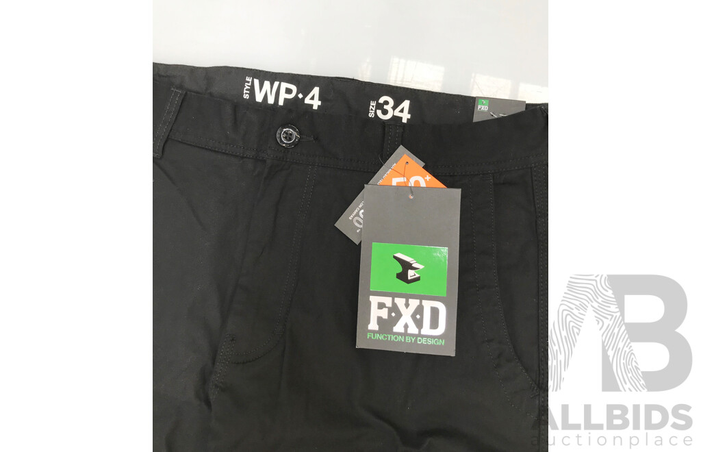 FXD WP-4 Stretch Cuffed Work Pants (Size: 34)