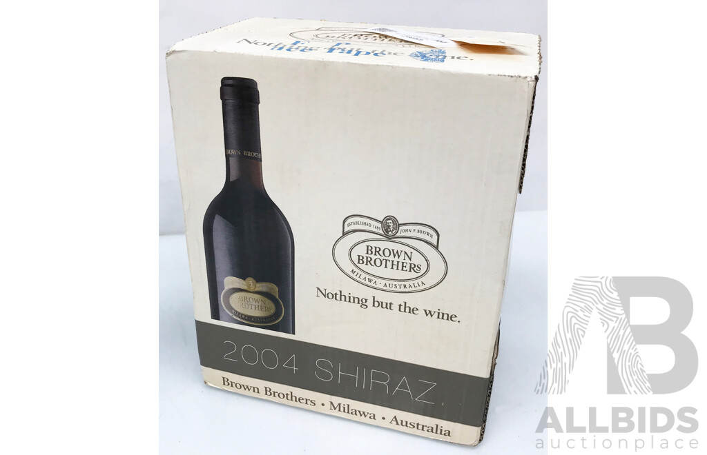 Box of Brown Brothers Shiraz Year 2004