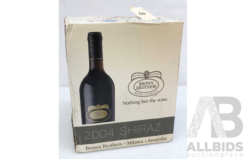 Box of Brown Brothers Shiraz Year 2004