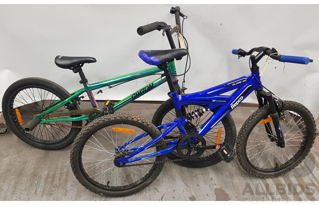 Custom BMX Bike and Repco Blade 05 Bicycle - Lot of 2