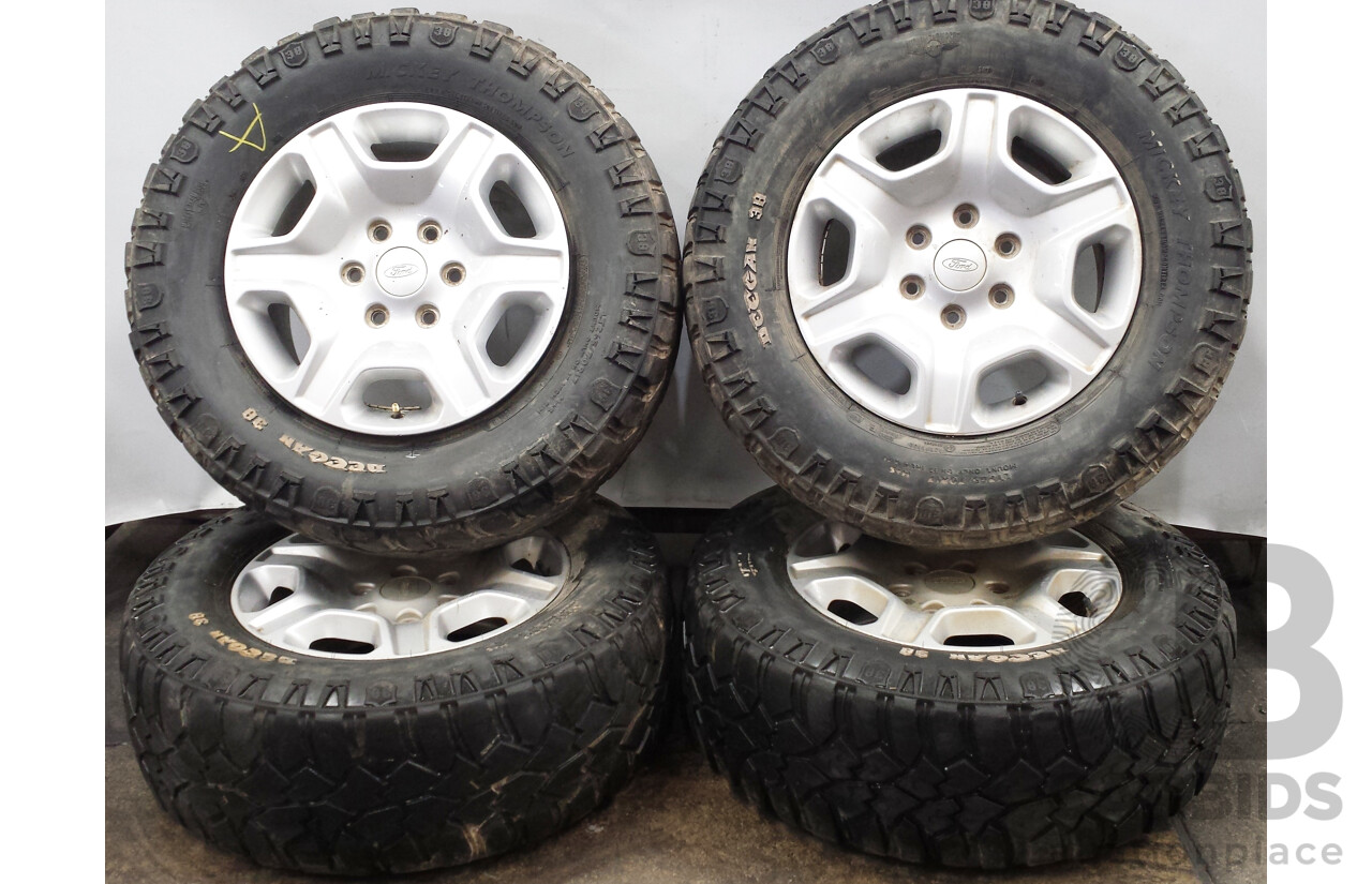 Ford Ranger 17 Inch Six Stud Alloy Wheels with Mickey Thompson Deegan 38 Tyres - Set of Four