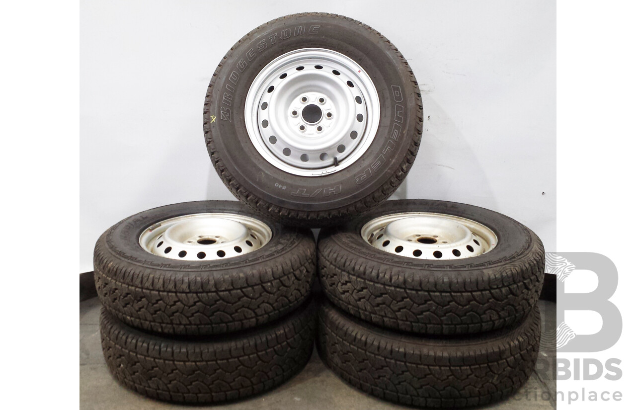 Nissan Navara D23 16 Inch Five Stud Steel Wheels with Adventuro A/T³ Tyres - Set of Five