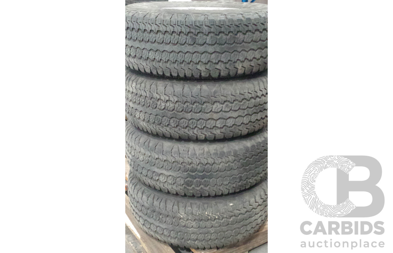 Mitsubishi Triton 16 Inch Five Stud Steel Wheels with Goodyear Wrangler  AT/SA Tyres - Set of Four