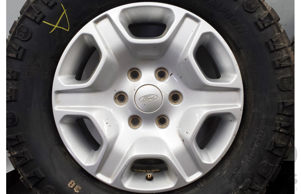 Ford Ranger 17 Inch Six Stud Alloy Wheels with Mickey Thompson Deegan 38 Tyres - Set of Four