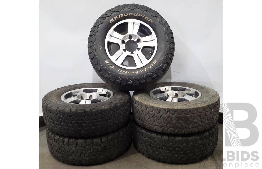 CSA 16 Inch Six Stud Alloy Wheels with BFGoodrich Baja Championship All-Terrain T/A Tyres - Set of Five