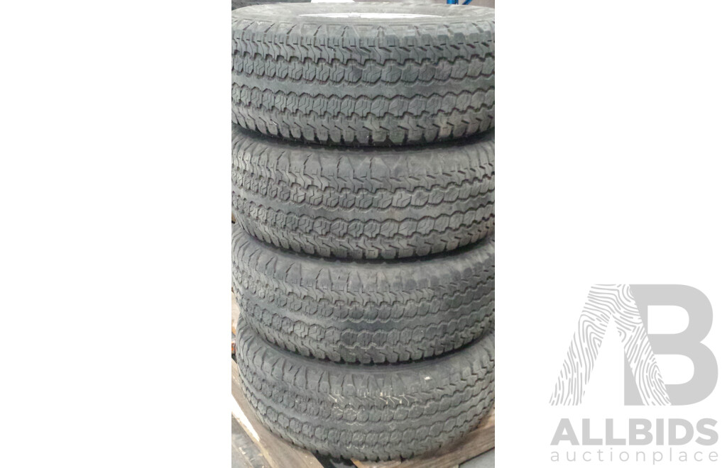 Mitsubishi Triton 16 Inch Five Stud Steel Wheels with Goodyear Wrangler  AT/SA Tyres - Set of Four