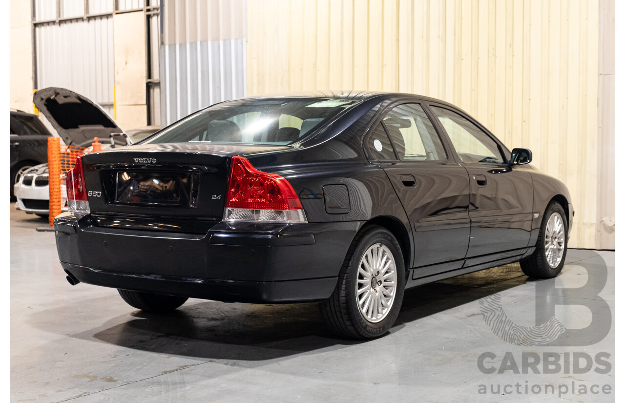 8/2006 Volvo S60 2.4 20V SE MY05 4d Sedan Metallic Black 2.4L