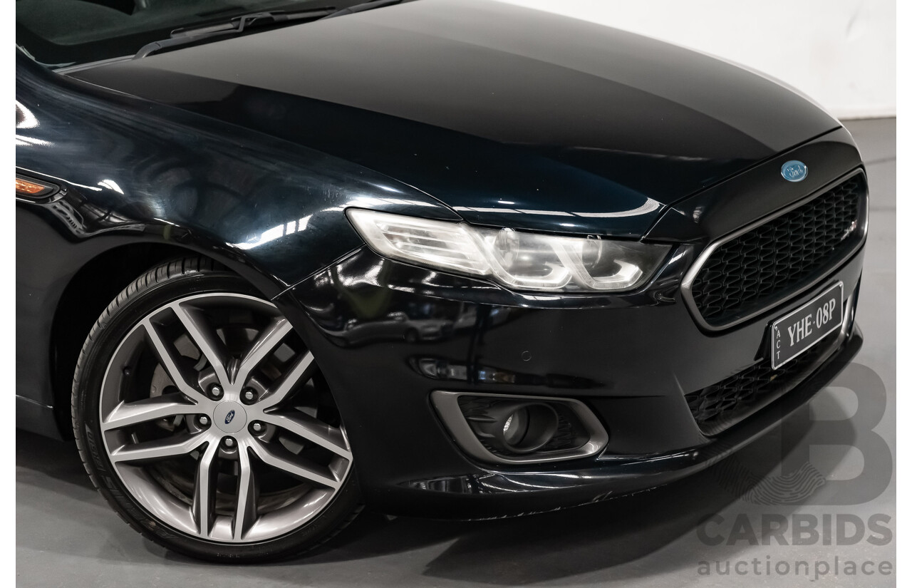 10/2014 Ford Falcon XR6T FG X 4d Sedan Metallic Black Turbo 4.0L