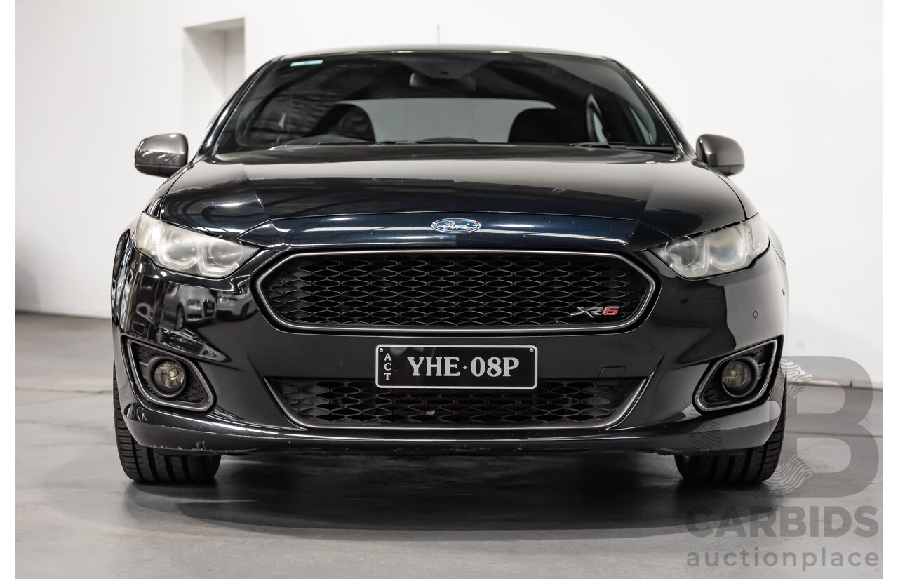 10/2014 Ford Falcon XR6T FG X 4d Sedan Metallic Black Turbo 4.0L