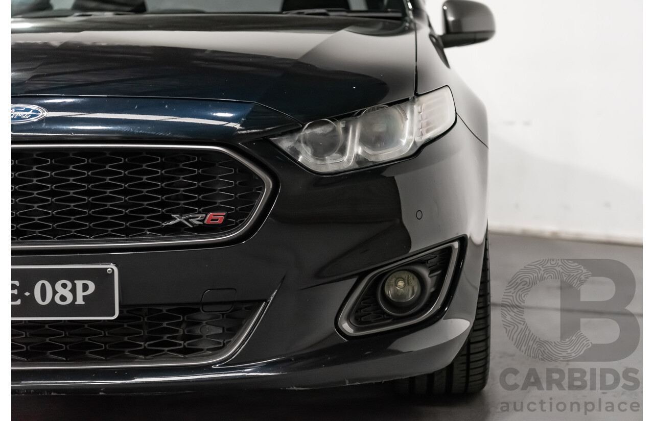 10/2014 Ford Falcon XR6T FG X 4d Sedan Metallic Black Turbo 4.0L