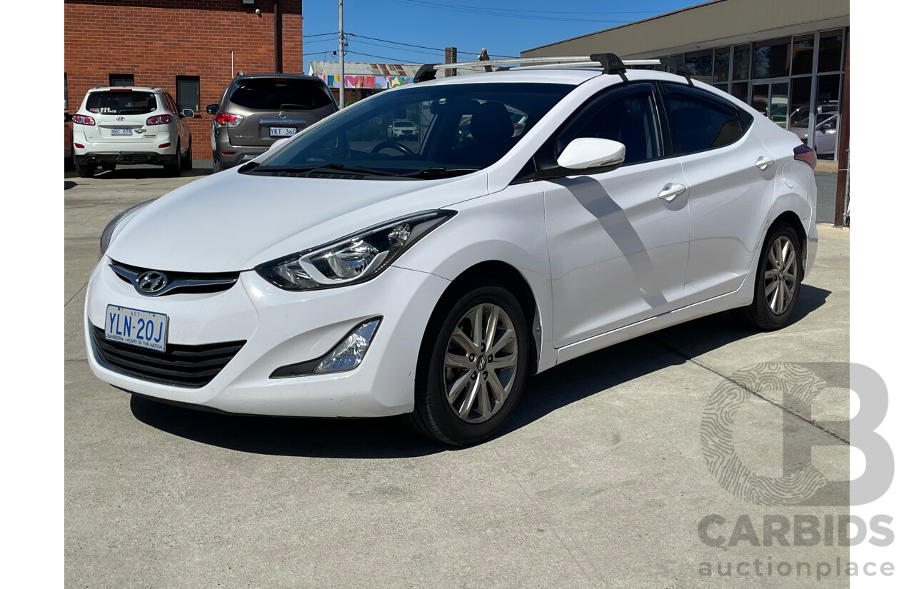 5/2014 Hyundai Elantra Trophy MD SERIES 2 (MD3) 4d Sedan White 1.8L