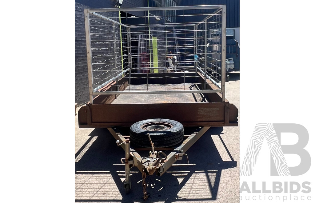 08/2003 Dual Axle Resort 12" X 6" Goods Trailer with Removable Cage