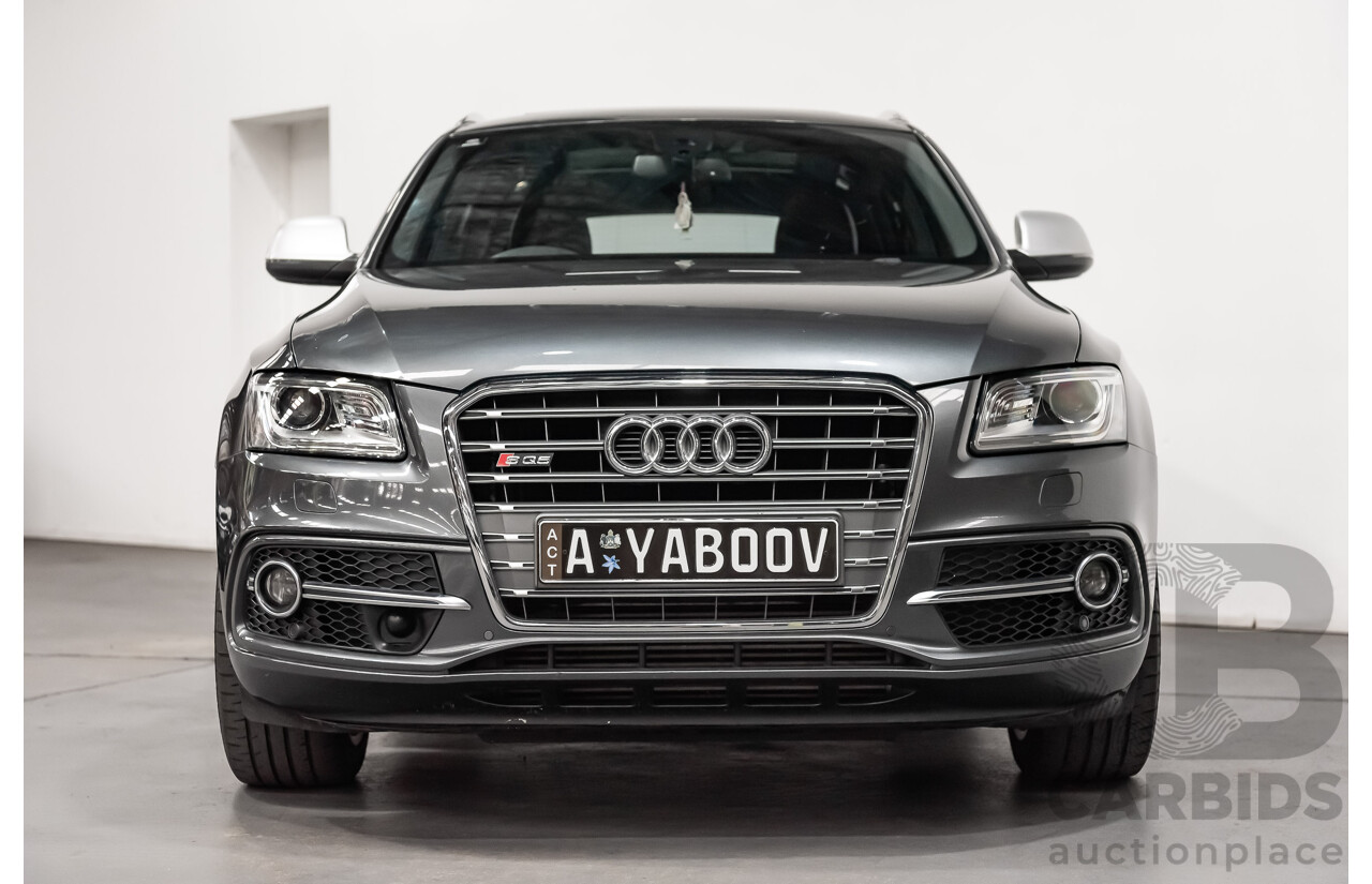 7/2014 Audi SQ5 3.0 TDI (AWD) Quattro 8R MY14 5d Wagon Monsoon Grey Metallic Turbo Diesel V6 3.0L