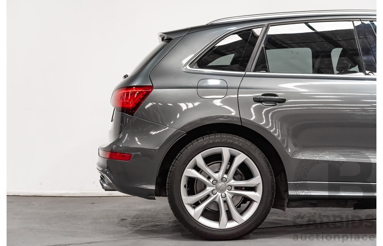 7/2014 Audi SQ5 3.0 TDI (AWD) Quattro 8R MY14 5d Wagon Monsoon Grey Metallic Turbo Diesel V6 3.0L