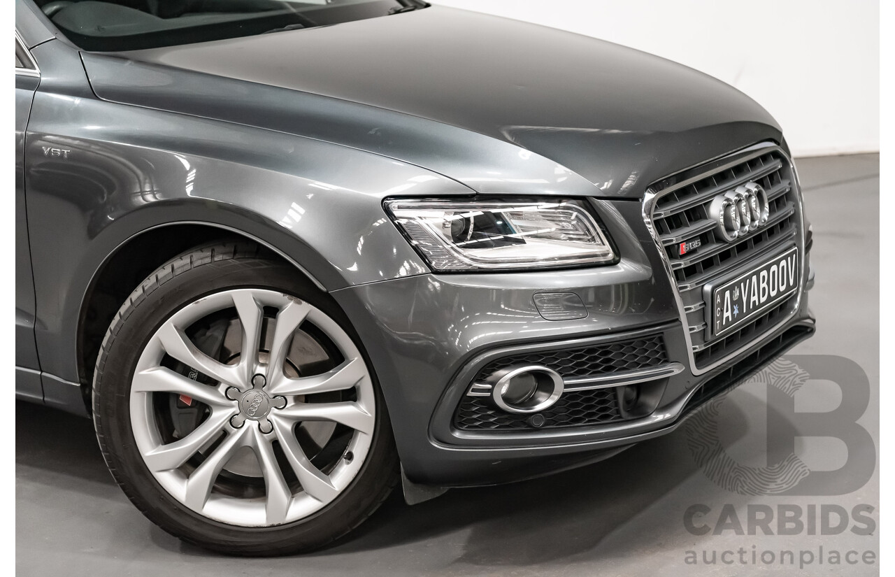 7/2014 Audi SQ5 3.0 TDI (AWD) Quattro 8R MY14 5d Wagon Monsoon Grey Metallic Turbo Diesel V6 3.0L