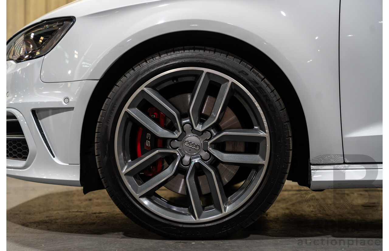 5/2015 Audi S3 Sportback 2.0 TFSI (AWD) Quattro 8V MY15 5d Hatchback White Turbo 2.0L