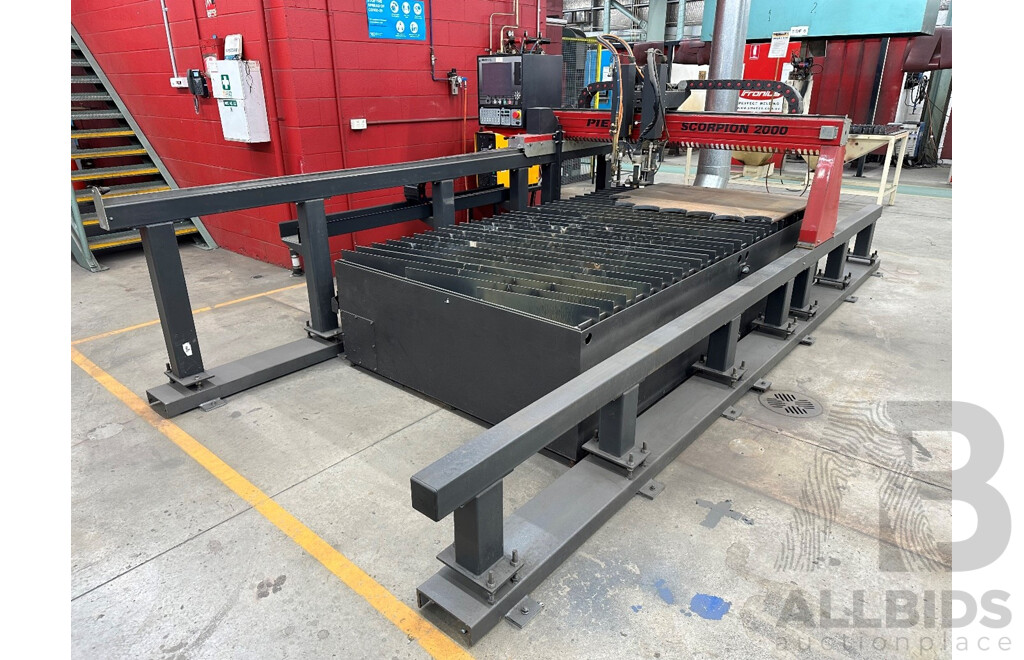 Pierce Control Automation Scorpian 2000GP Plasma Cutter & Kjellberg Finsterwalde Cut Fire 100i