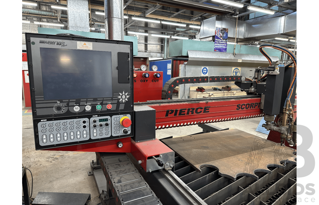 Pierce Control Automation Scorpian 2000GP Plasma Cutter & Kjellberg Finsterwalde Cut Fire 100i