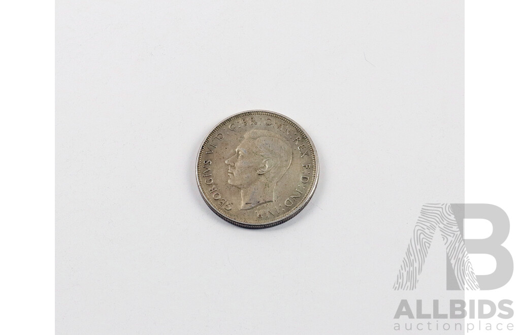 Australian 1937 One Crown Coin .925 Silver