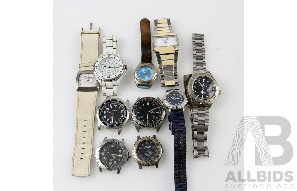 Collection of Watches Including Rip Curl, Rusty, Seiko, Citizen and More (10)