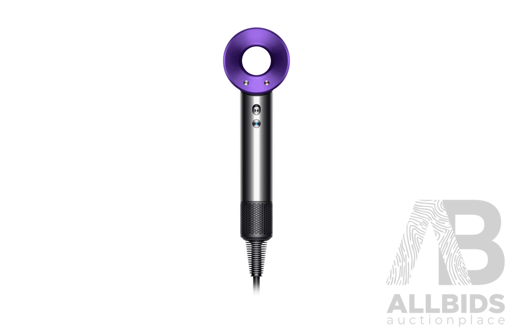 Dyson (323208) Supersonic™ Hair Dryer (Black/Purple) - ORP $549 (Includes 1 Year Warranty From Dyson)