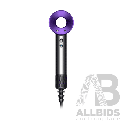 Dyson (323208) Supersonic™ Hair Dryer (Black/Purple) - ORP $549 (Includes 1 Year Warranty From Dyson)