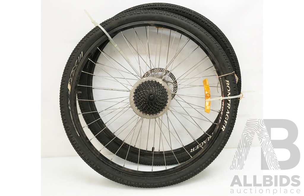 Bontrager Bicycle Tyres with Alexrims Wheels - Lot of 2