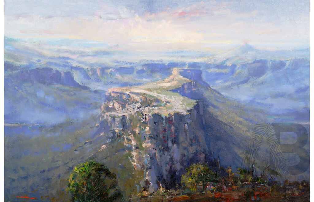 Mark Redzic, Morton National Park, Oil on Canvas